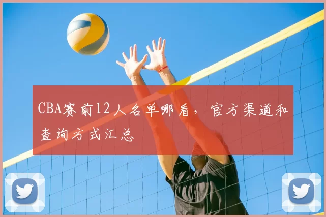 CBA赛前12人名单哪看，官方渠道和查询方式汇总