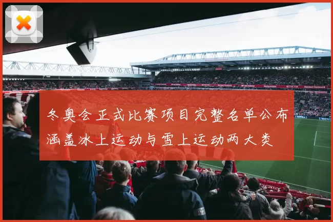 冬奥会正式比赛项目完整名单公布涵盖冰上运动与雪上运动两大类